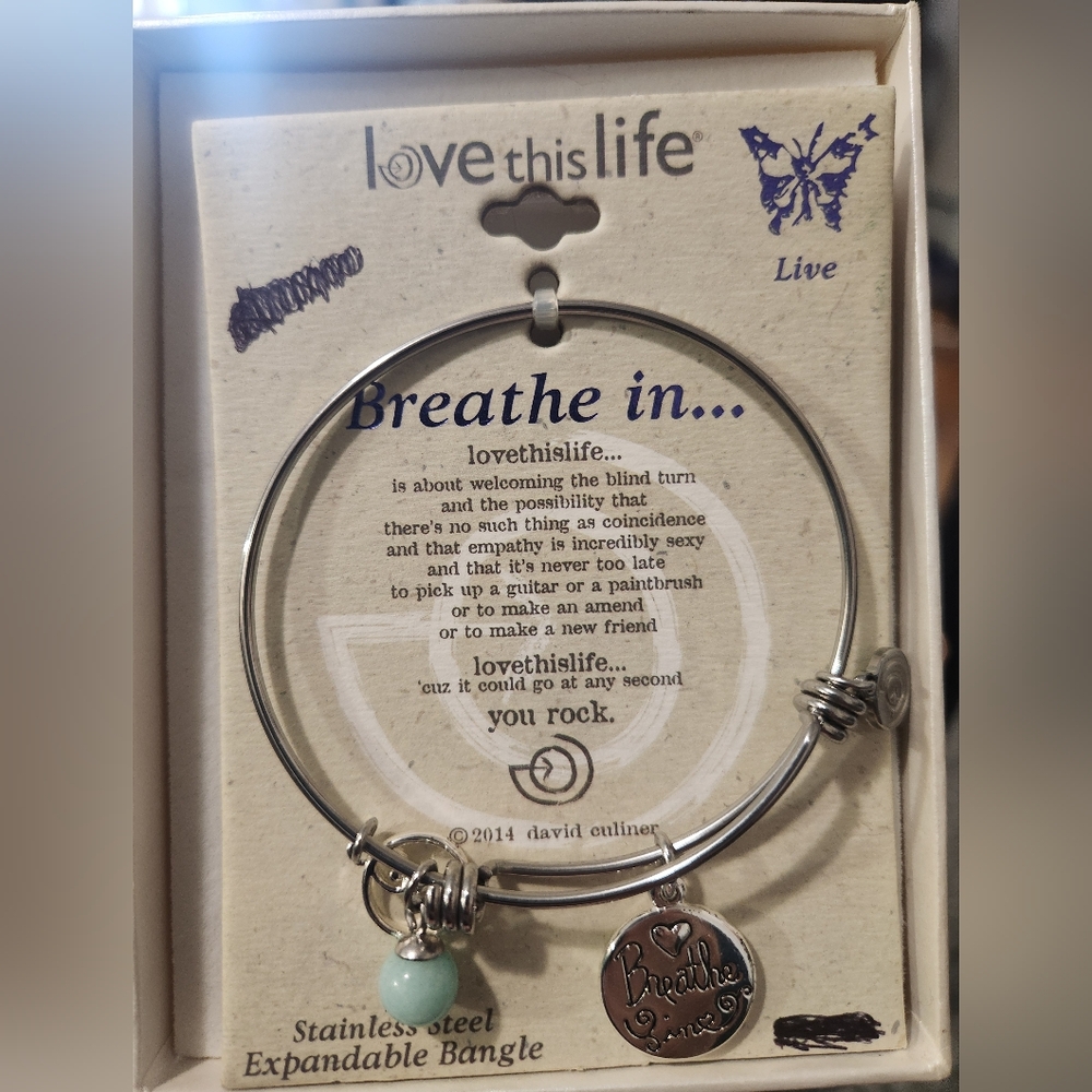 Love This Life Bangle Bracelet
